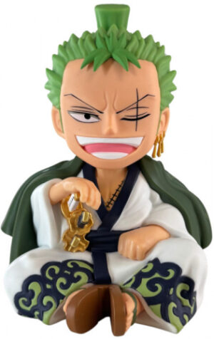 PLASTOY Salvadanaio One Piece Roronoa Zoro Zorojuro
